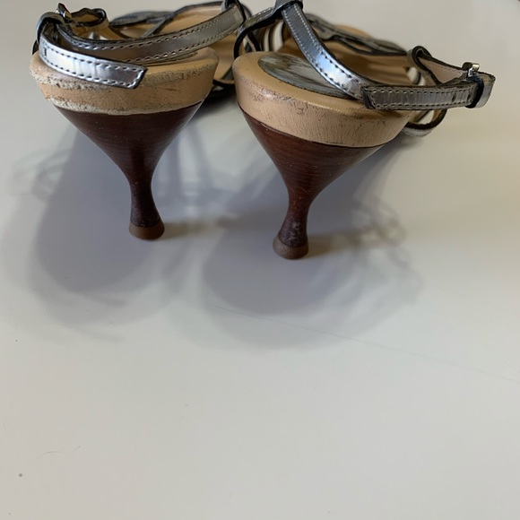 Cole Haan Nike Air silver strappy slingback sandal - Picture 4 of 7